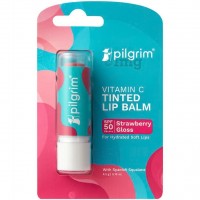 Pilgrim VitC Tinted Lip Bam Strawberry GLoss SPF 50